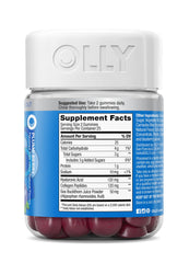 Gluten-free and no synthetic flavors or colors note on bottle