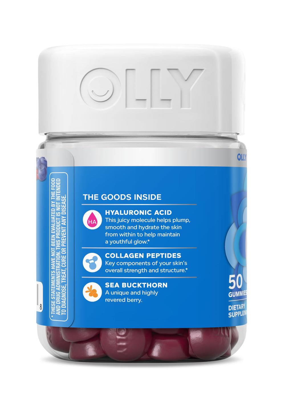 Lifestyle shot of OLly Glowing Skin Gummies on a countertop