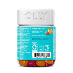 Close-up of Chillax gummies highlighting color