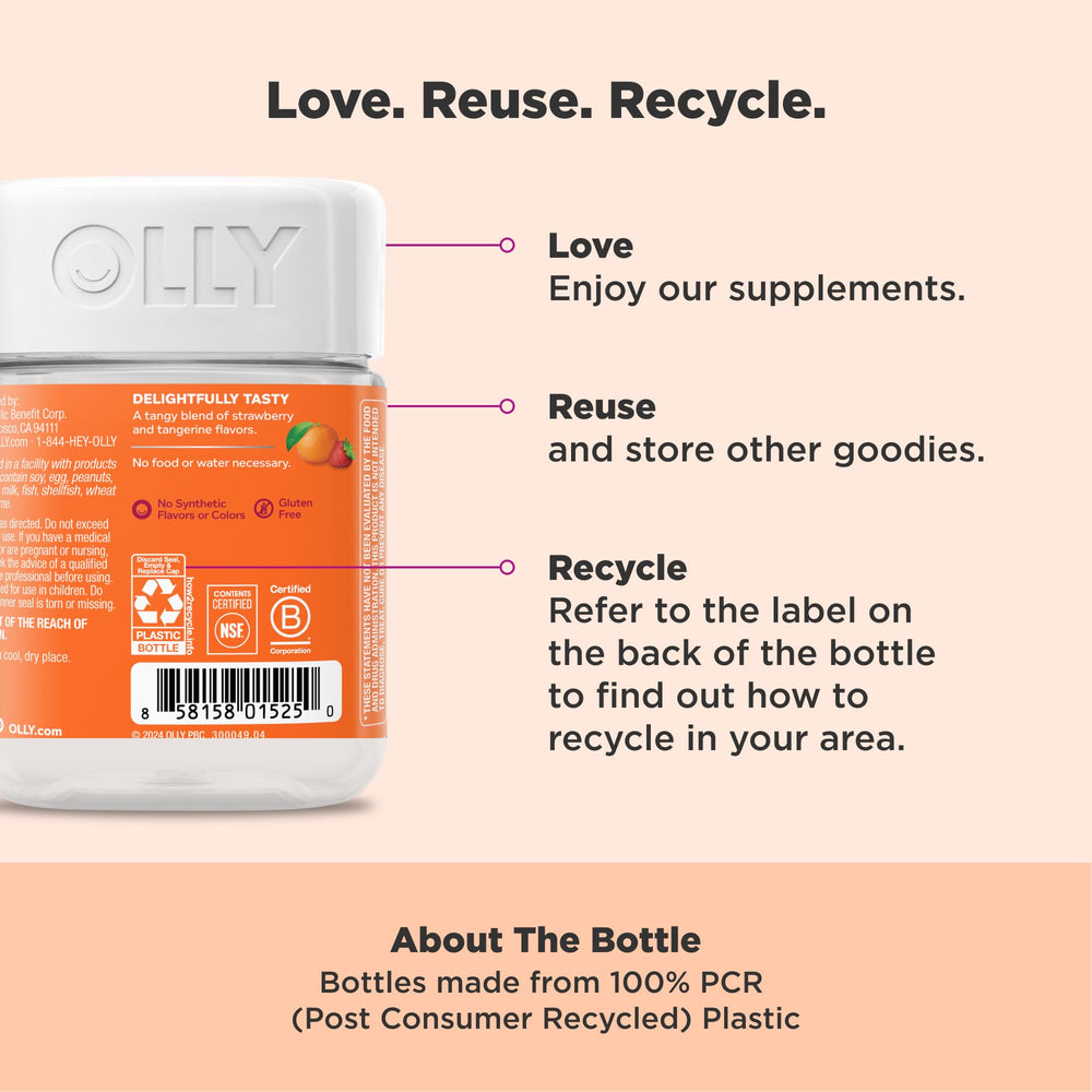 36-count bottle of OLLY Laser Focus Gummies