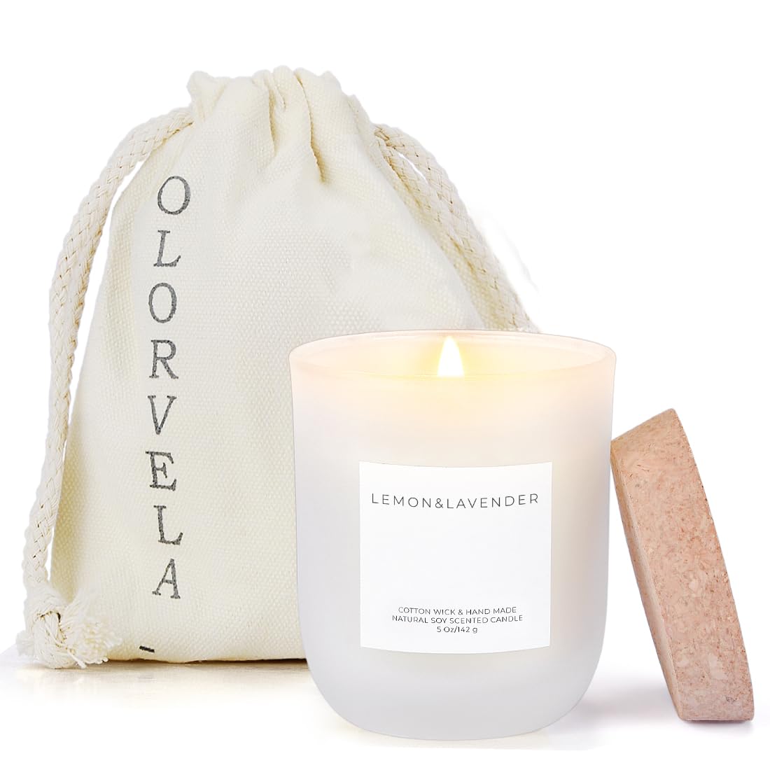 olorvela vanilla candle ambiance image suggests cozy home fragrance