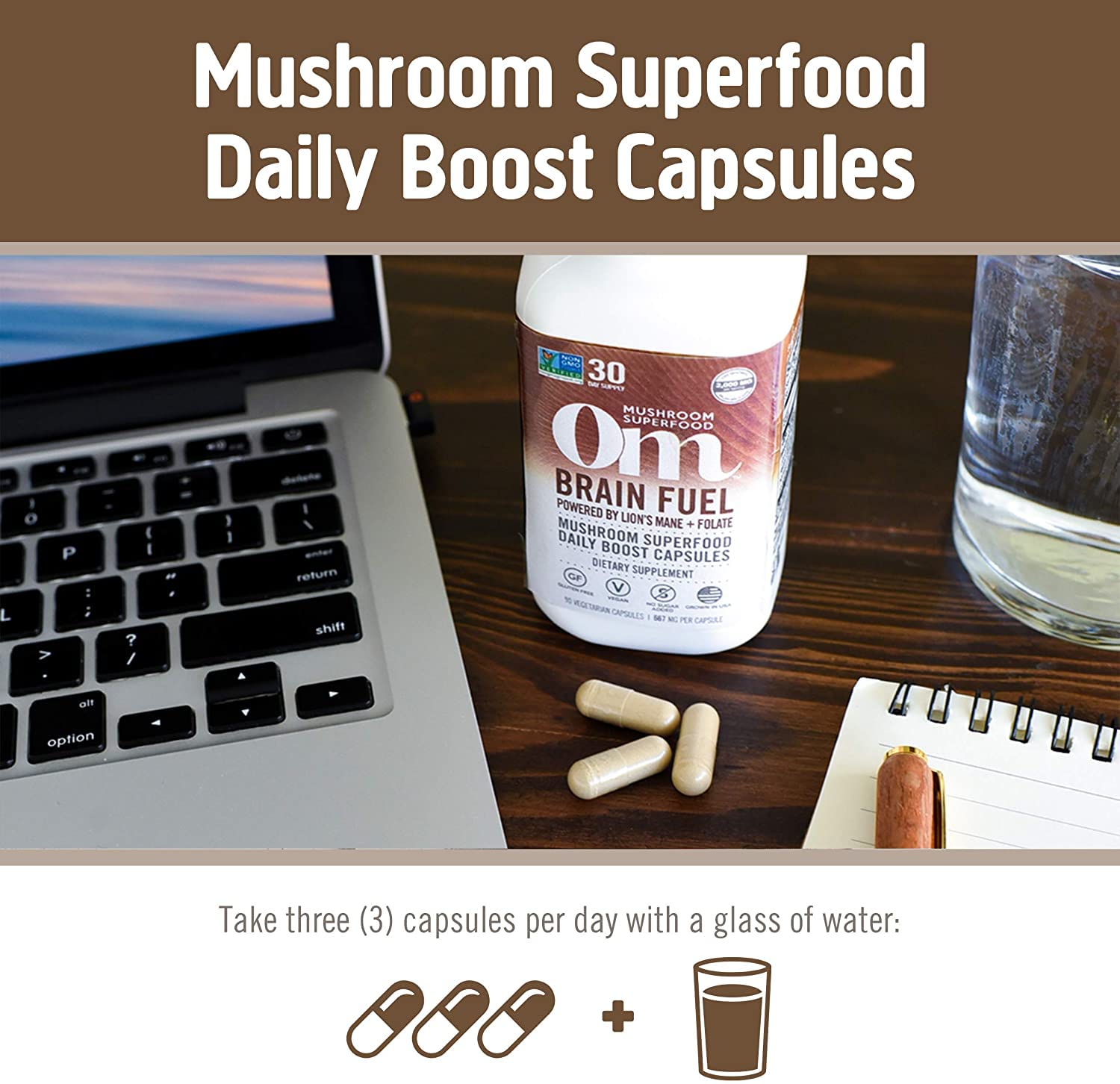 USDA Organic certified OM Mushrooms product line