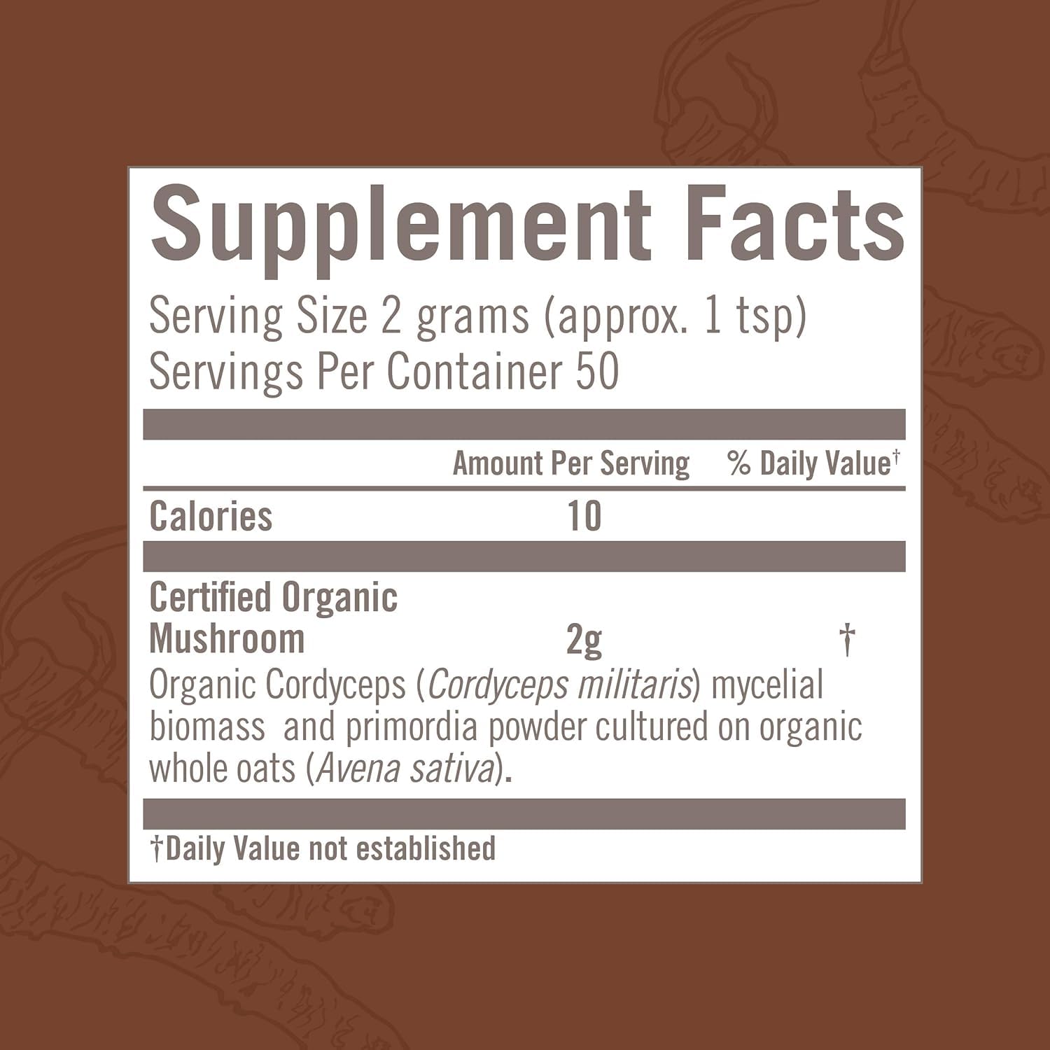 Cordyceps powder blended into a smoothie