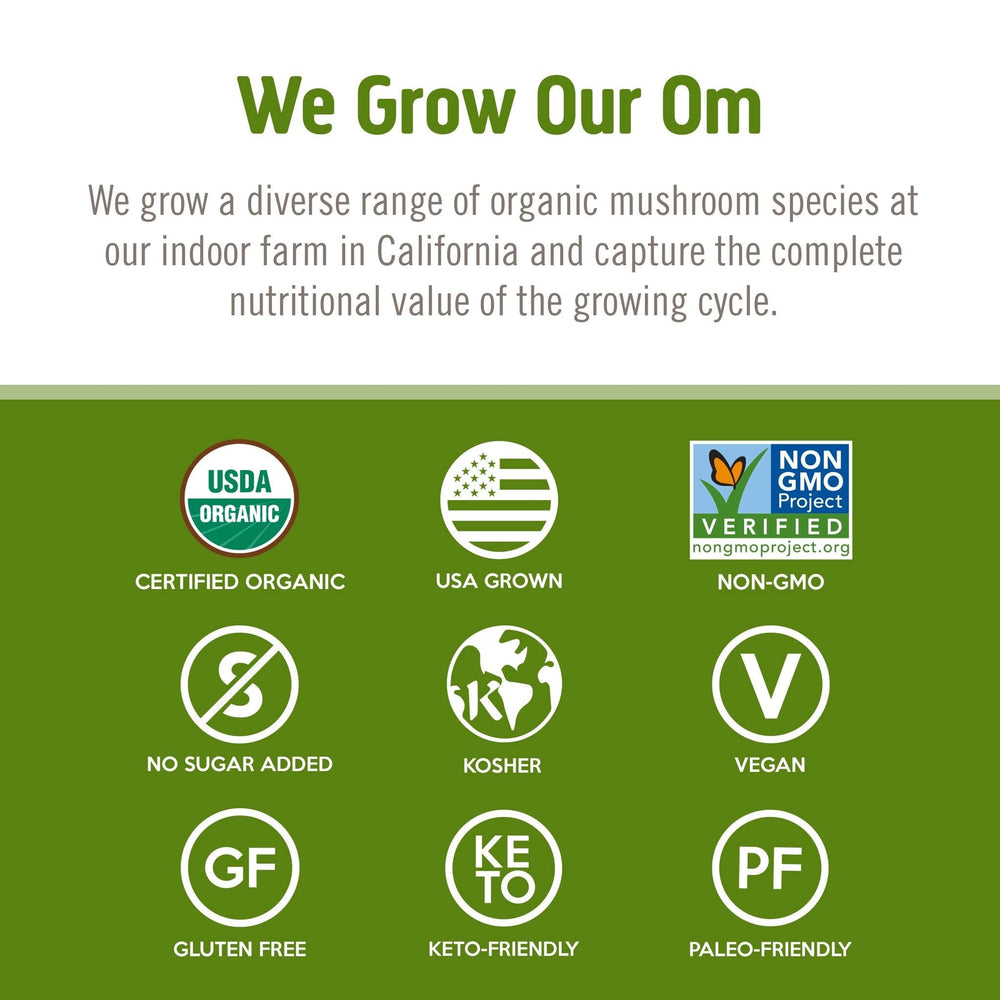 USA-grown Om Mushrooms Reishi Powder
