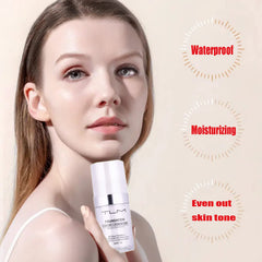 Omaky colour-changing foundation SPF 15 label close-up