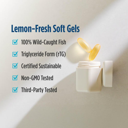 Close-up of lemon-flavored soft gels