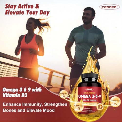 60 servings per bottle with high potency omega-3-6-9