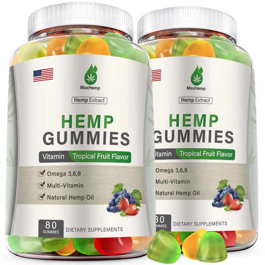 Front view of Omega 3-6-9 Gummies 2-Pack for Adults