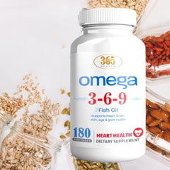 Omega 3-6-9 softgels with flaxseed oil