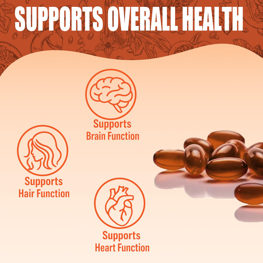 Omega 3-6-9, zinc, and antioxidants illustration