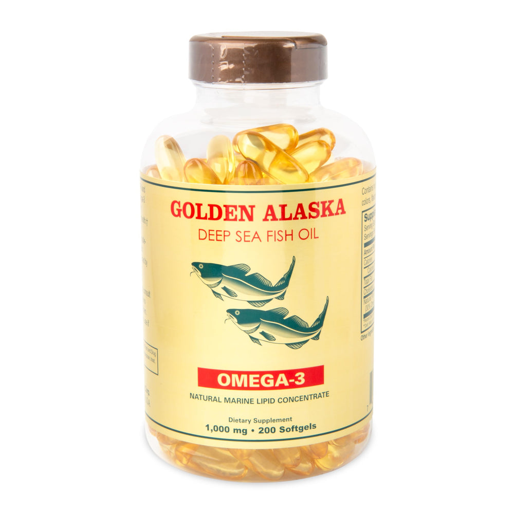 Omega-3 Alaska Deep Sea Fish Oil 1000mg - 200 Softgels