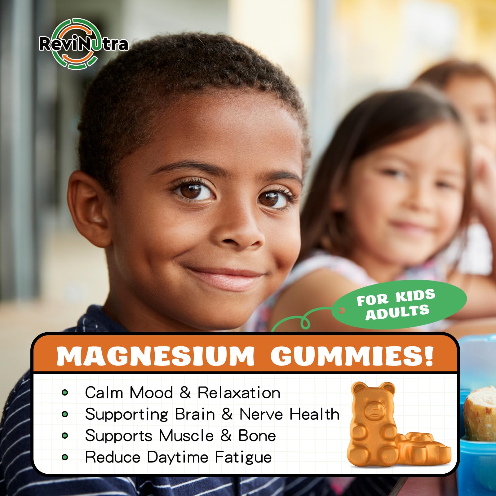 Algae-derived Omega-3 included in magnesium gummies