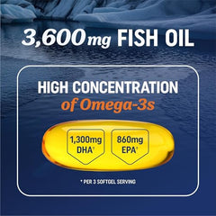 Burpless citrus-flavored omega-3 softgels