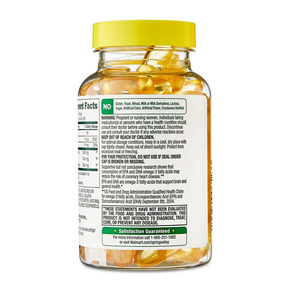 Healthy lifestyle scene featuring omega-3 supplement