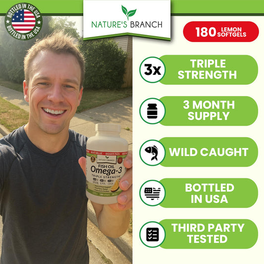 Nutrition label showing 2400mg omega-3 per serving
