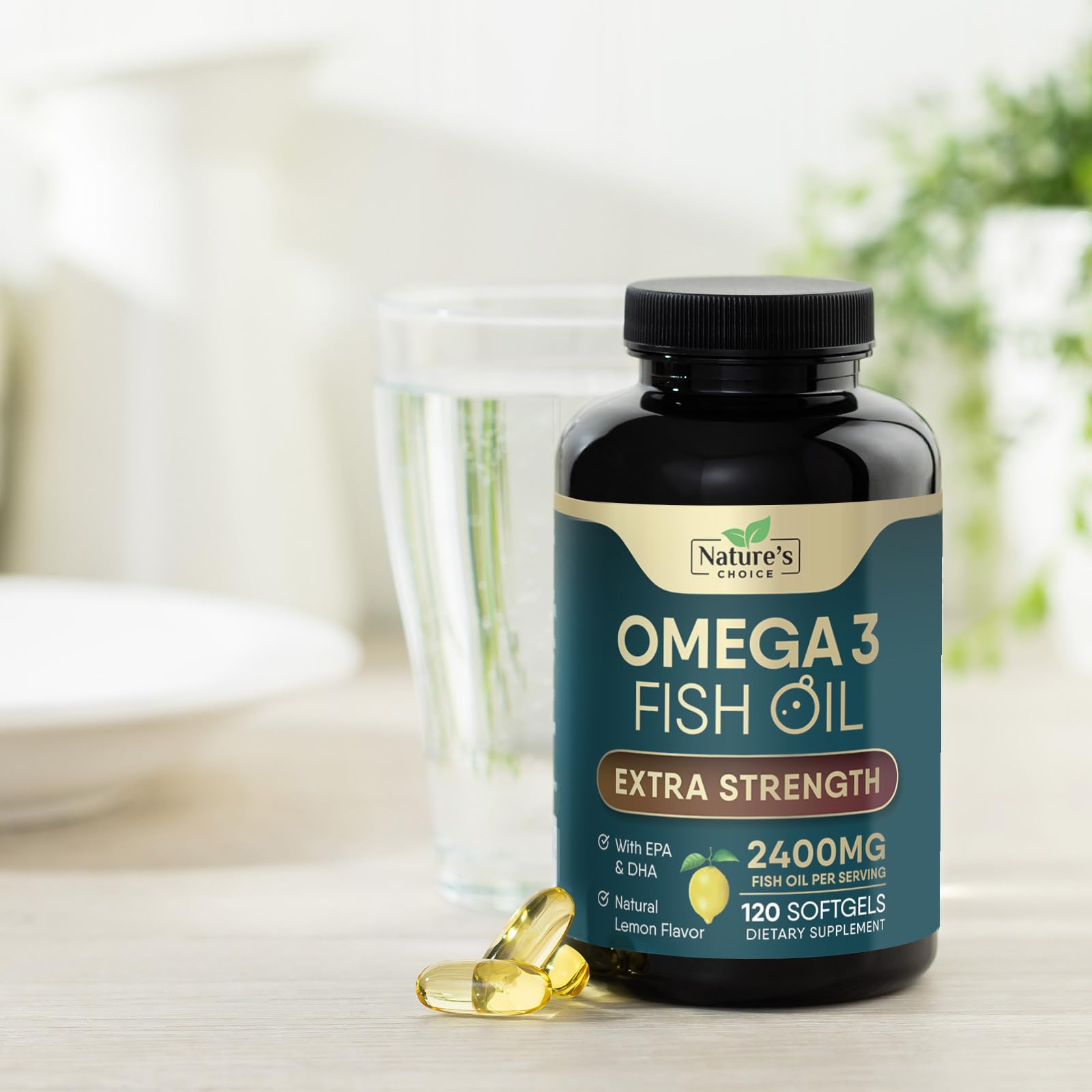 120 softgels count shown on bottle