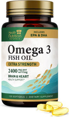 Omega-3 Fish Oil 2400 mg bottle front