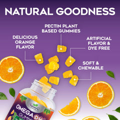 DHA and EPA content highlight for Omega-3 Gummies