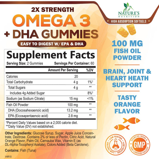 Heart health benefits icon for Omega 3 gummies