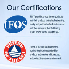 Ocean-to-bottle omega-3 liquid with refrigeration note