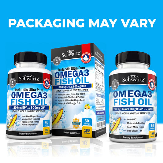 Wild-caught sustainably sourced omega-3 fish oil