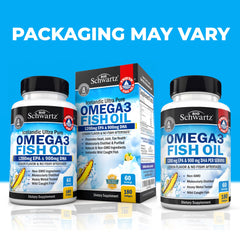 Wild-caught sustainably sourced omega-3 fish oil