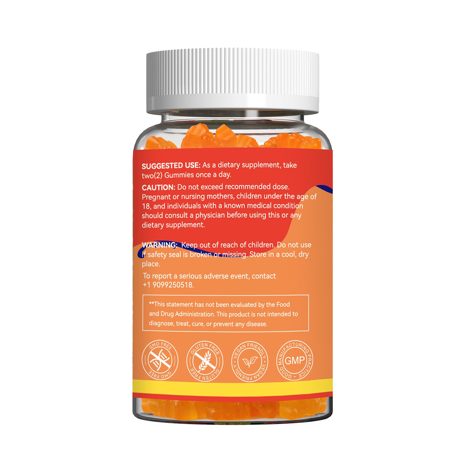 Vegan burpless Omega-3 gummies suitable for adults and kids