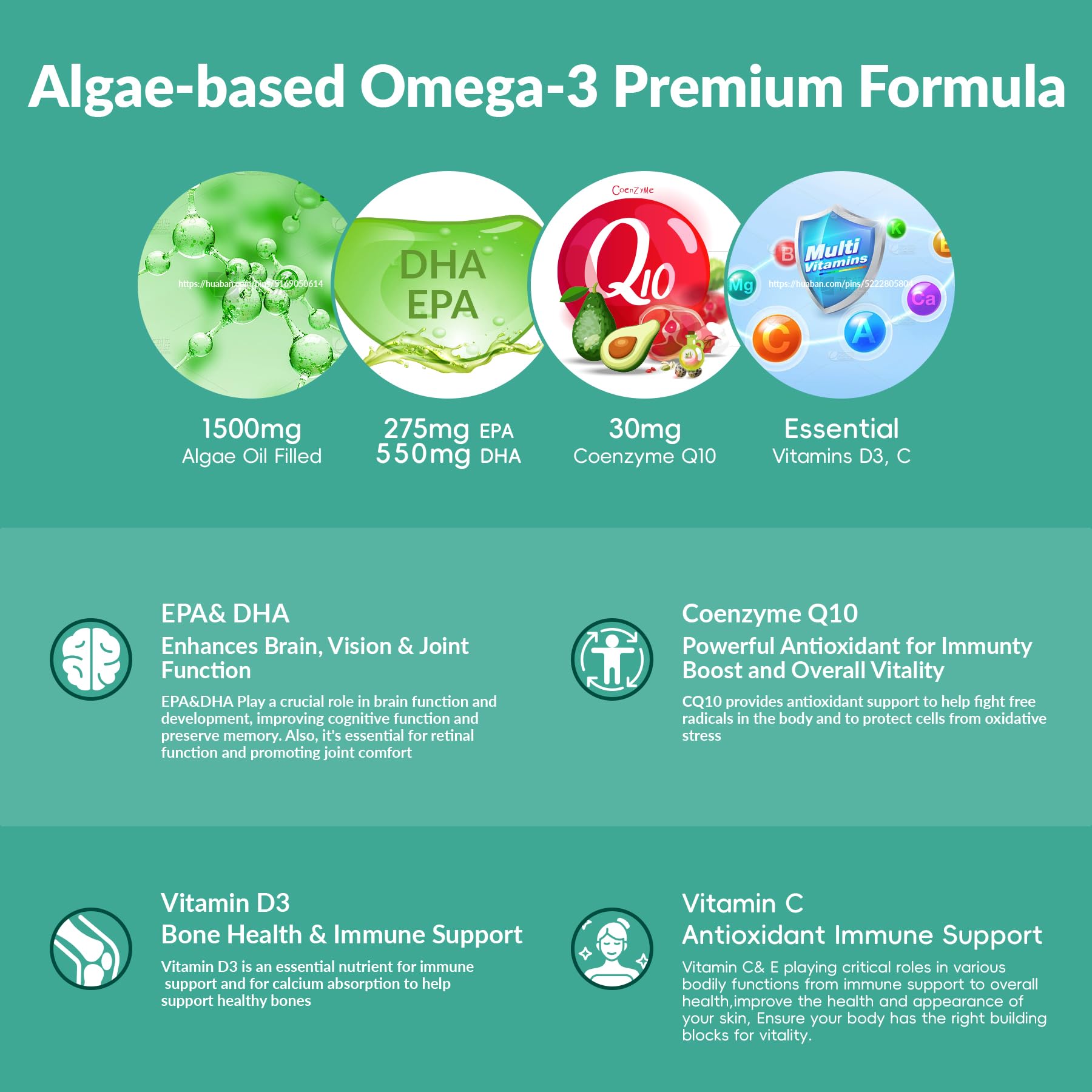 Sugar-free vegan Omega-3 gummies in bright, bite-sized form