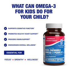 Natural vitamin D and minerals in kids Omega-3 gummies