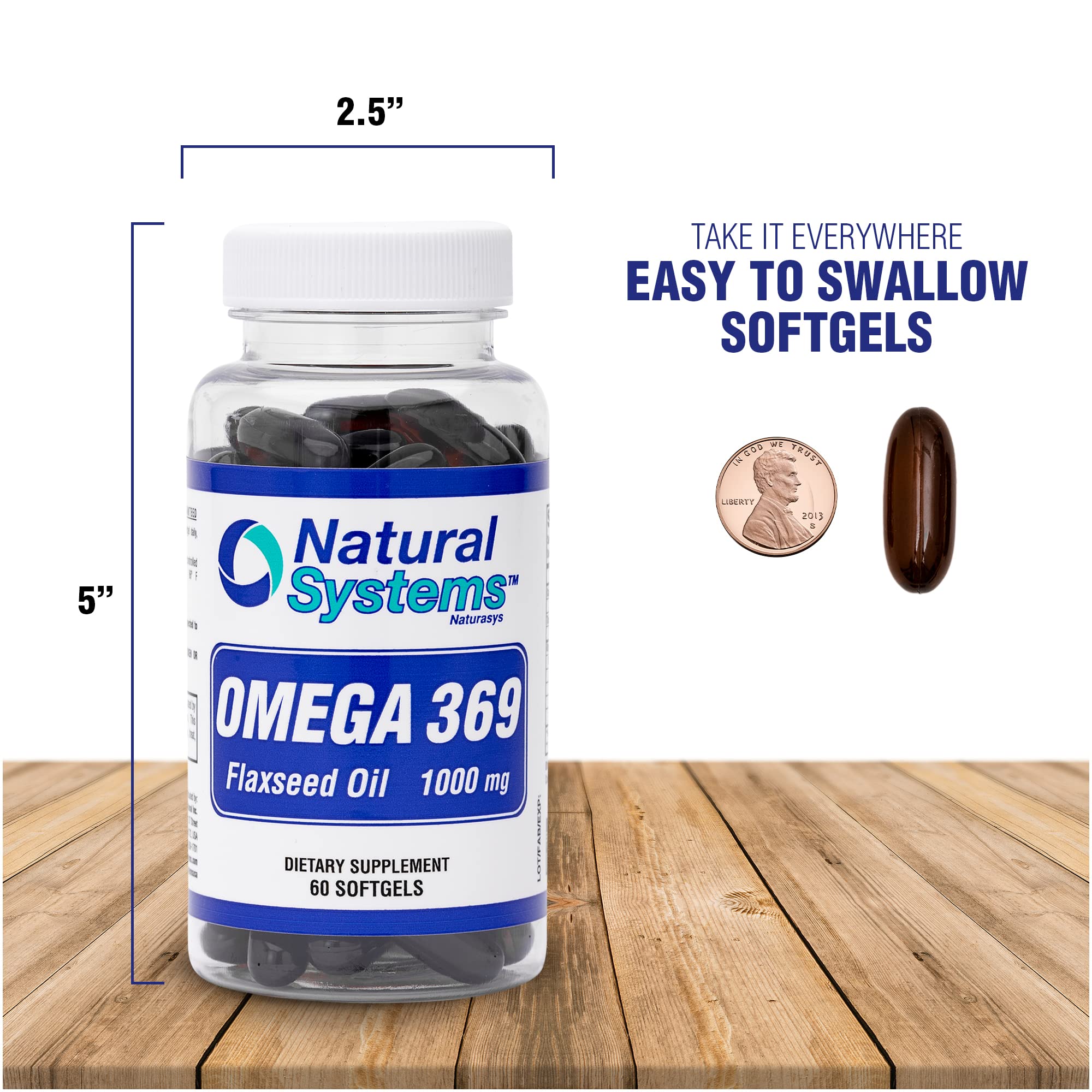 Close-up of flaxseed oil ingredients used in Omega 369