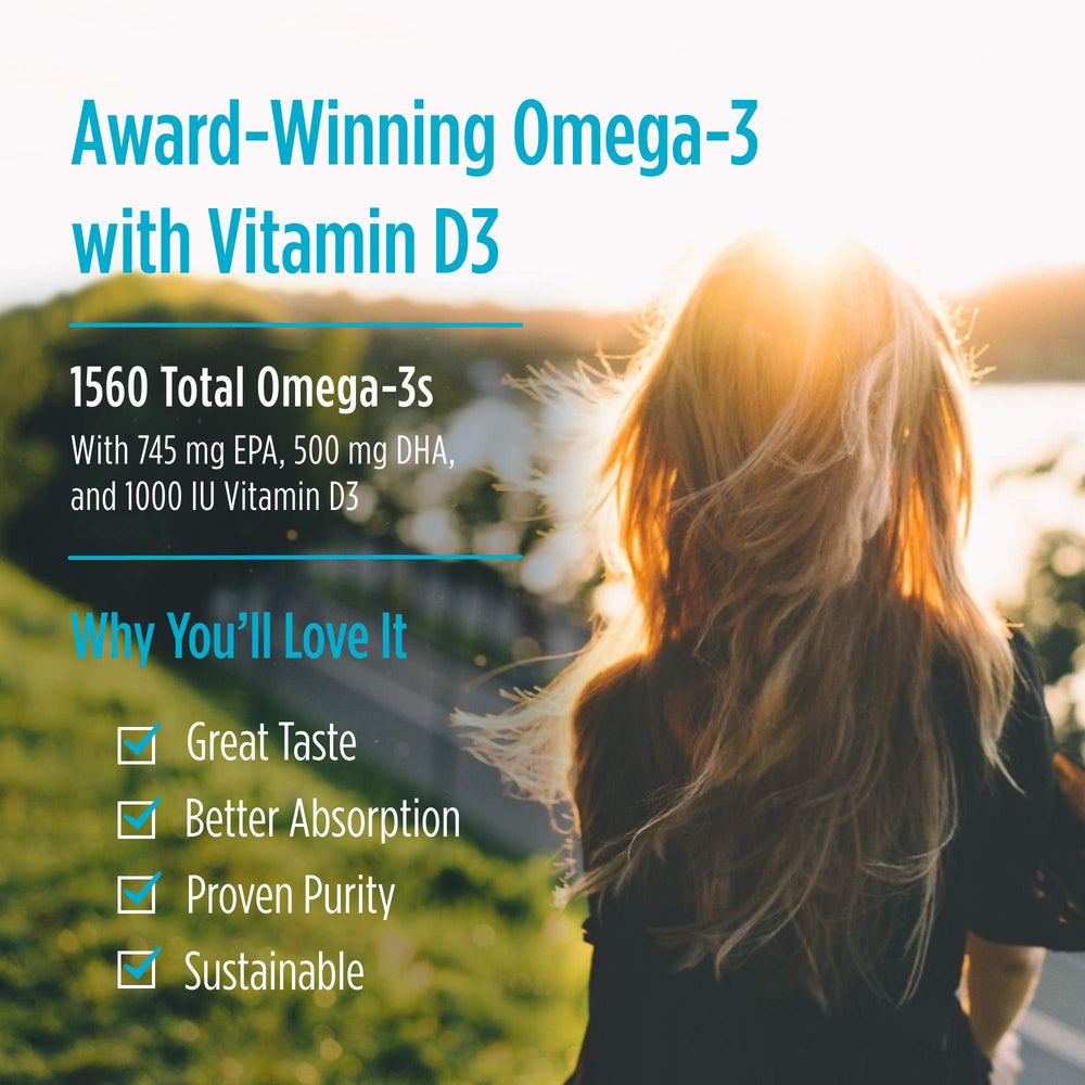 Non-GMO, gluten-free and dairy-free icons for Omega-3D Lemon
