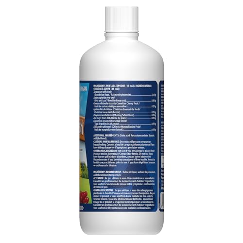 Herbal blend close-up: Dandelion root, Uva Ursi leaf, Cornus fruit and more