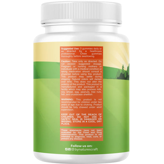 Close-up of Omega 3-6-9 gummies for kids