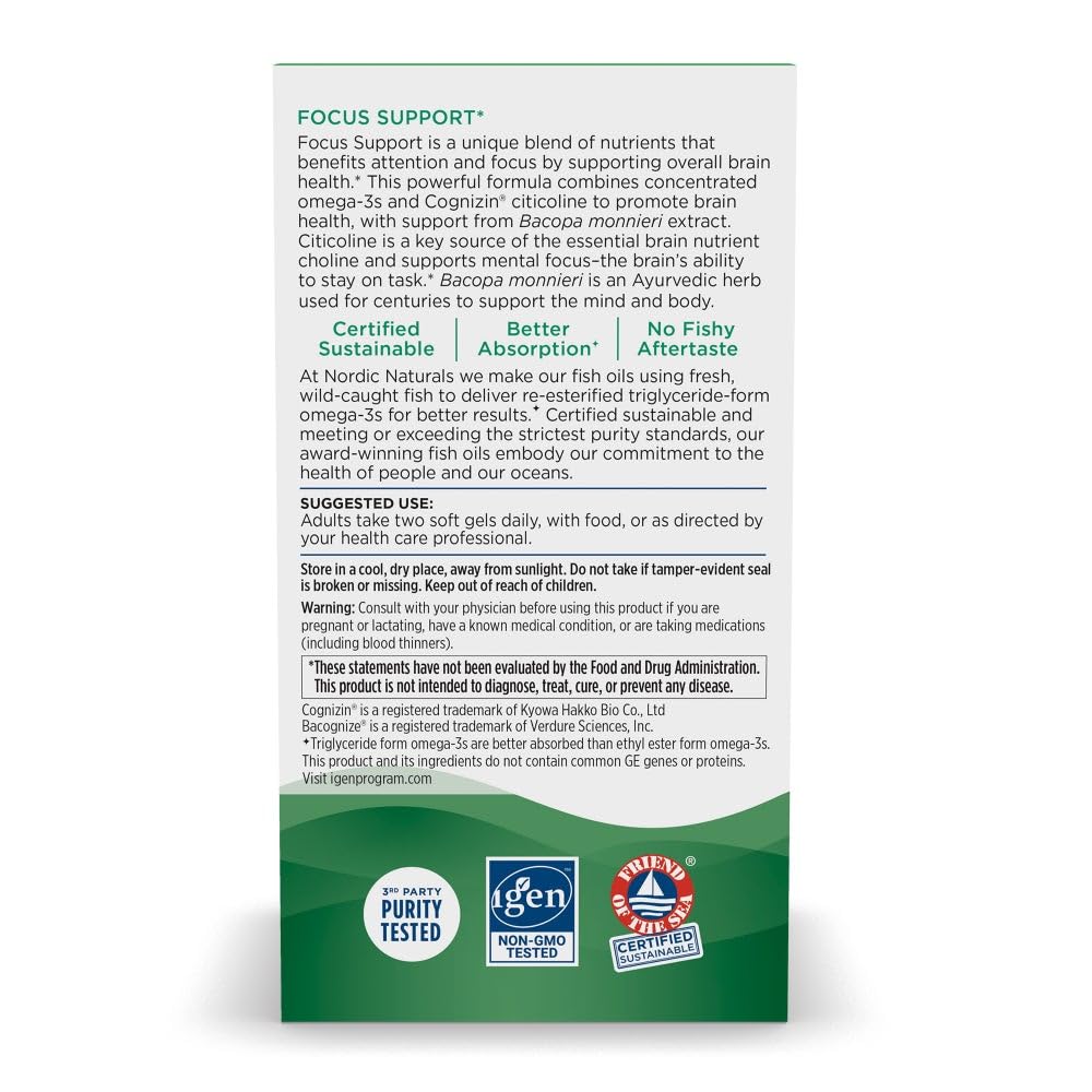 Ingredients: citicoline and Bacopa monnieri extract