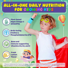 Vitamin D3 and K2 with choline and phosphatidylserine illustration
