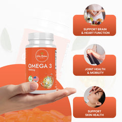 Omega 3 fish oil softgels with EPA and DHA