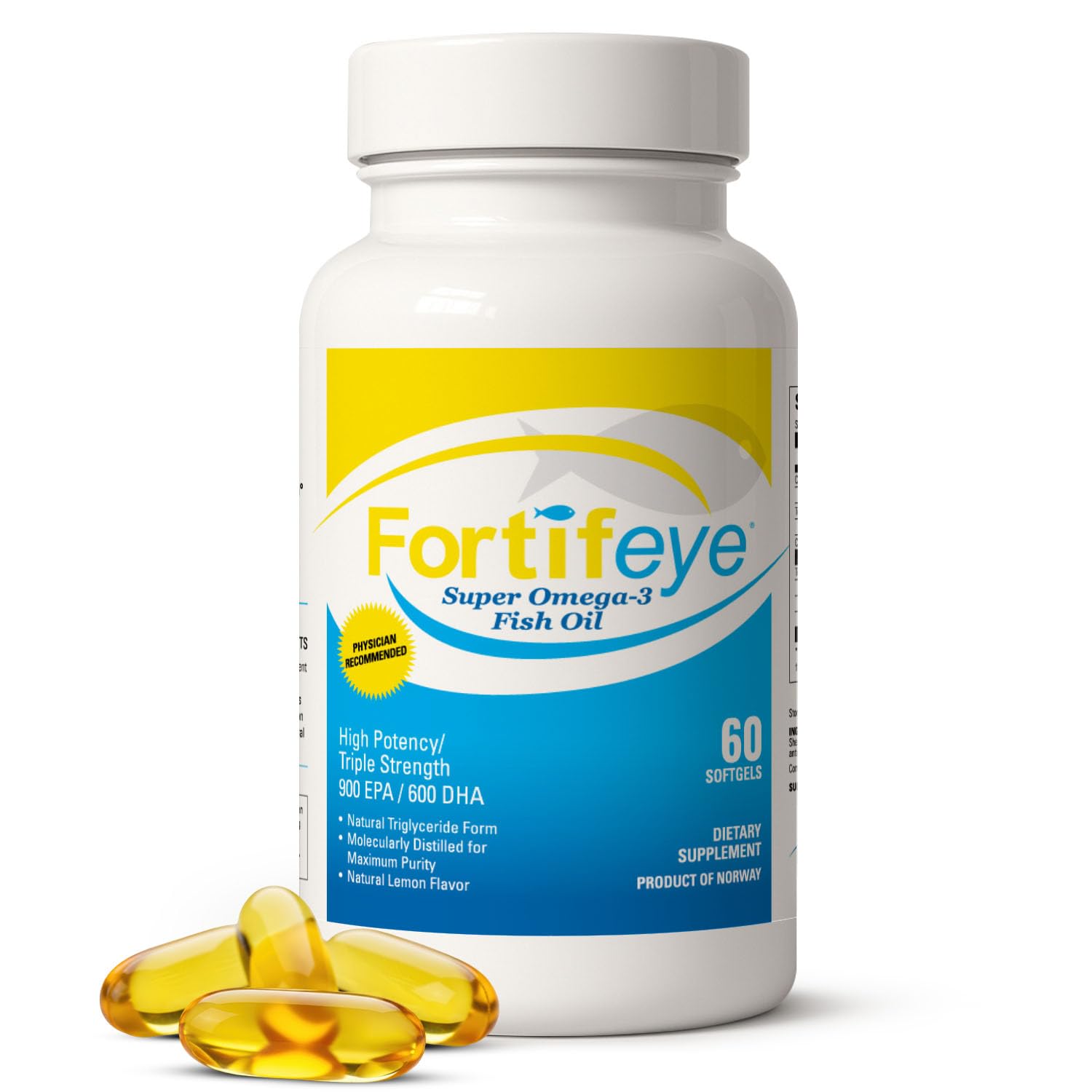 Fortifeye Omega-3 Fish Oil bottle front