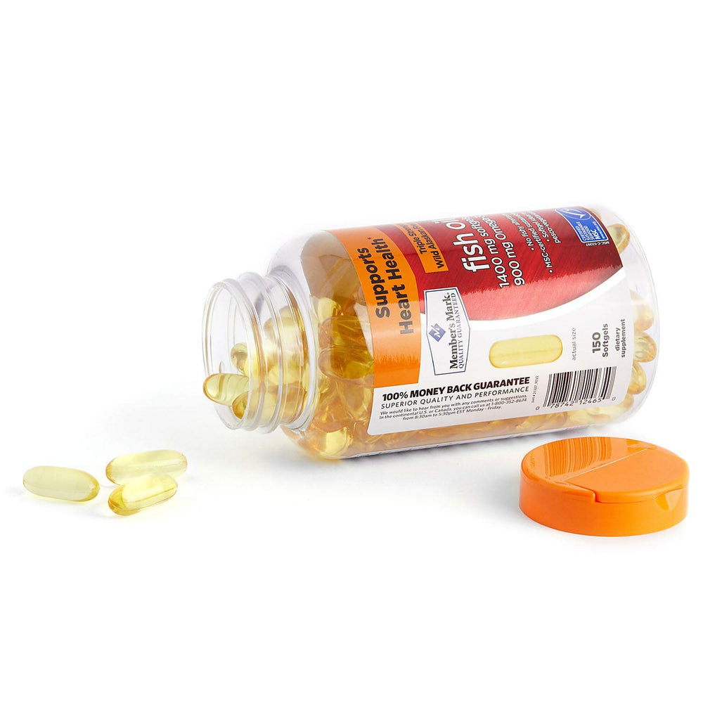 Enteric-coated fish oil softgel image (no fishy aftertaste)