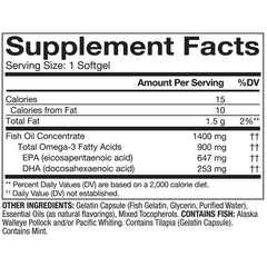 Purified, mercury-free omega-3 fish oil illustration