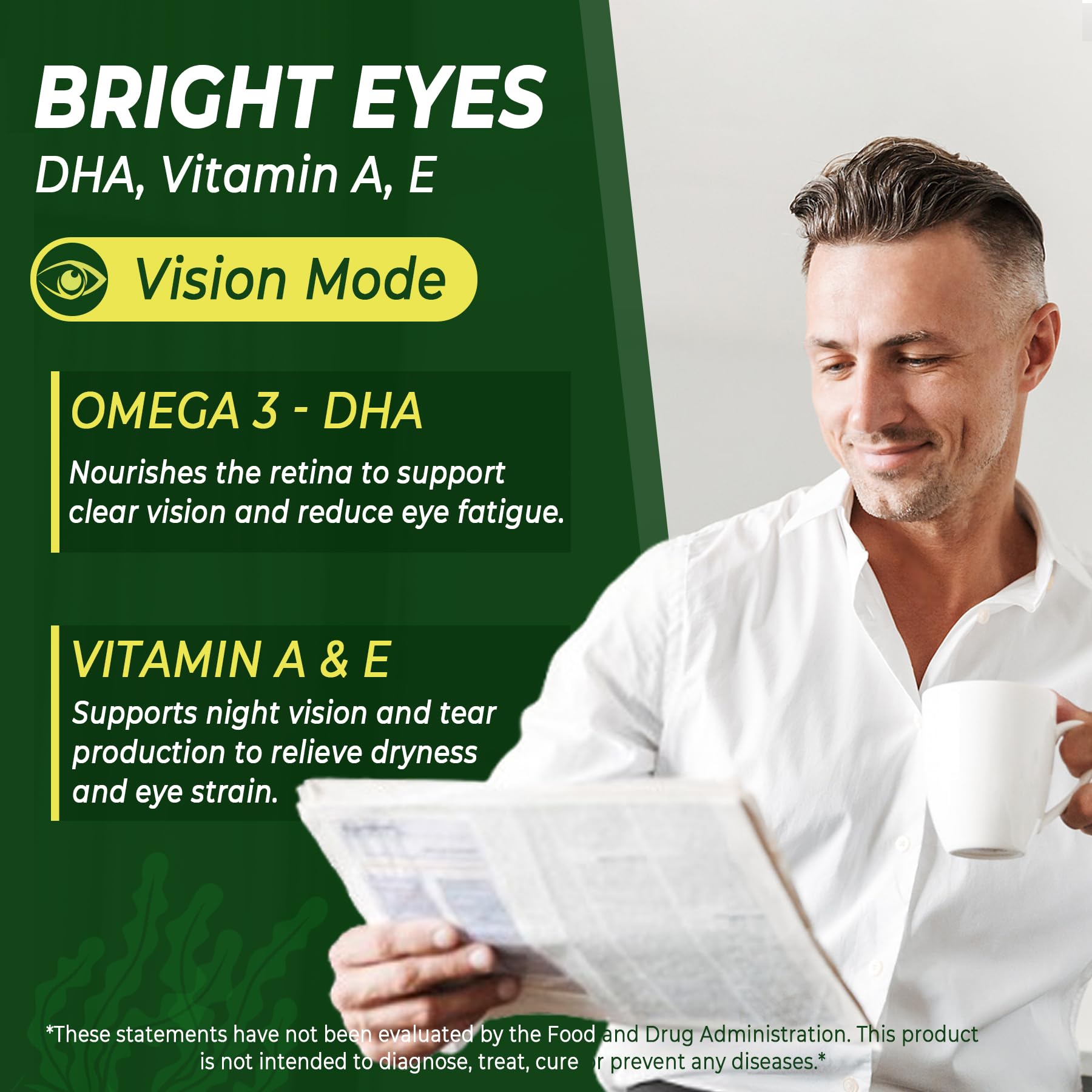 Brain health and cognitive support graphic from omega-3 gummies