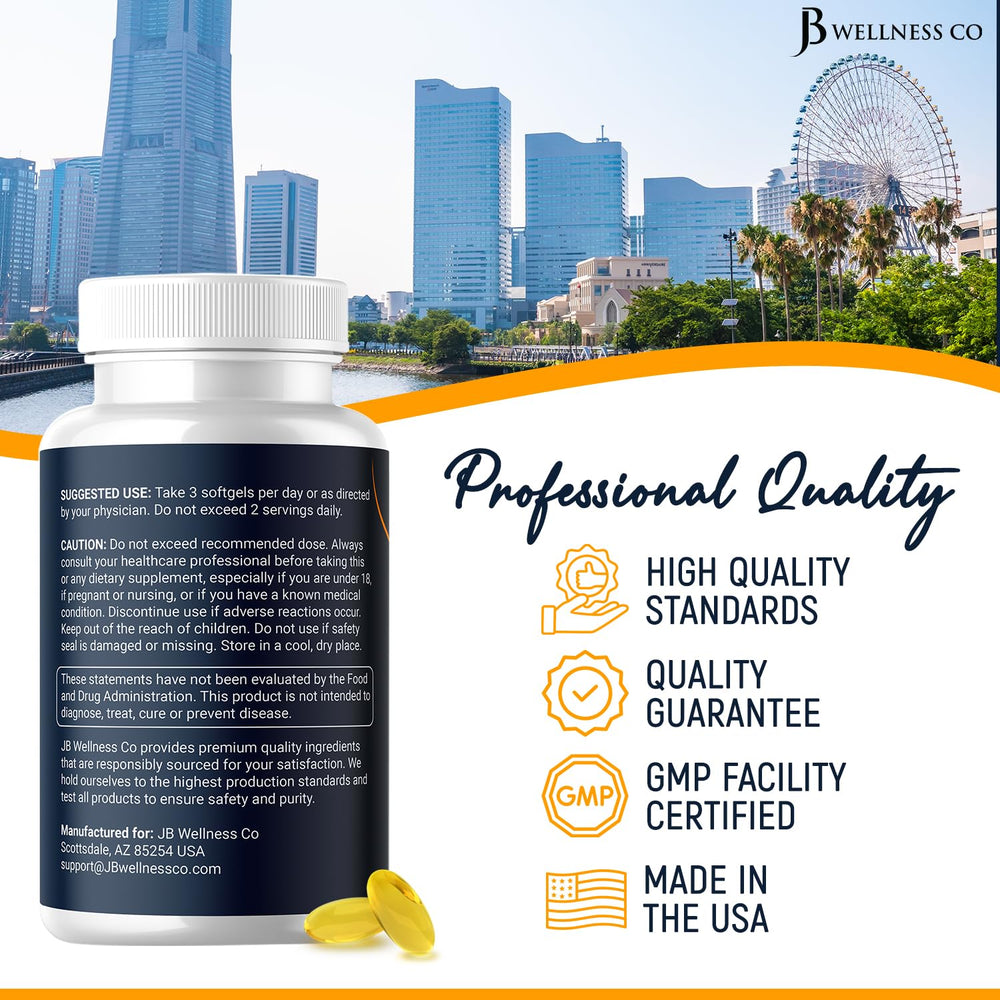 Omega-3 fish oil packaging label