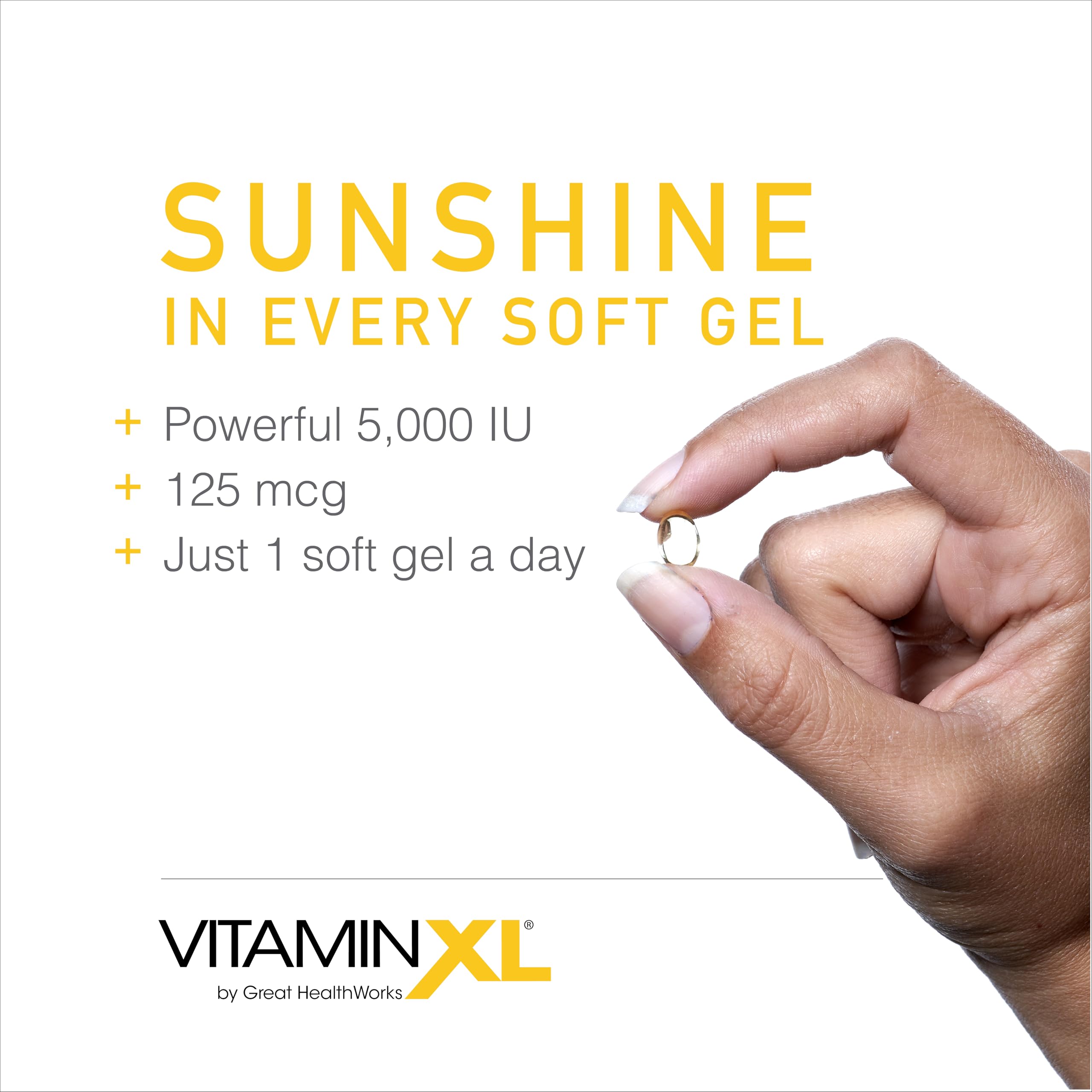 Shelf-ready bottle showing 30 softgels in the OmegaXL VitaminXL D3 package