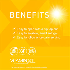 Graphic showing immune support, bone and muscle benefits of Vitamin D3