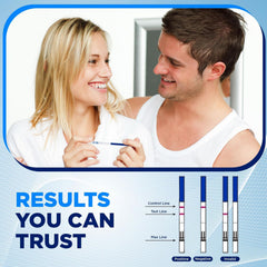 Individually wrapped OMGWYSIWYG pregnancy test strips