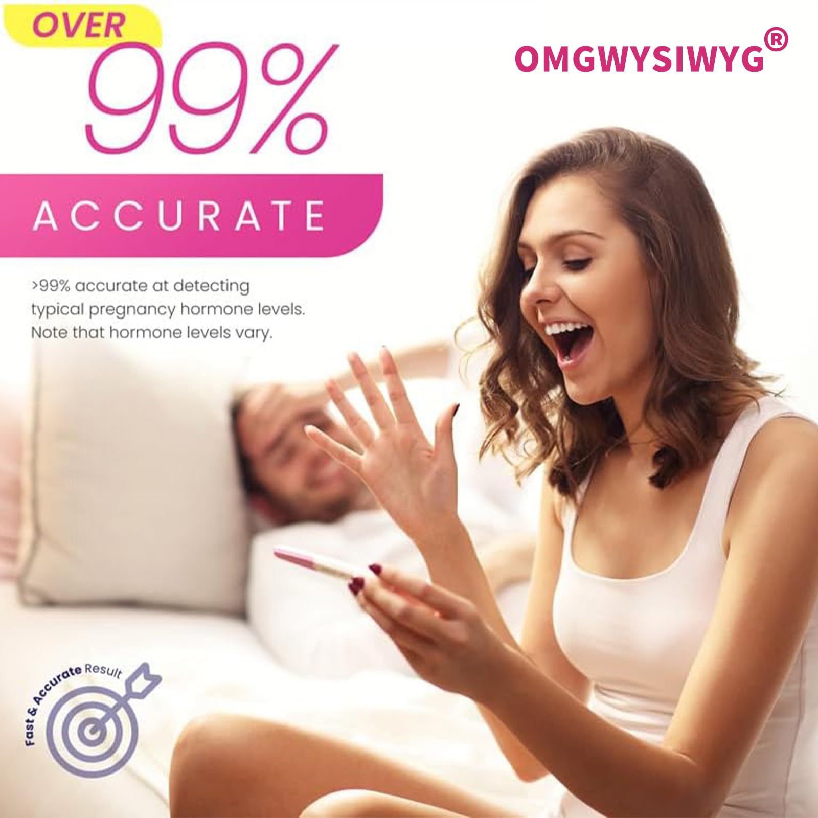 Ultra-sensitive hCG detection at 10 mIU/mL