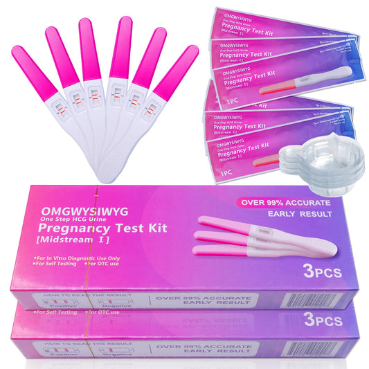 OMGWYSIWYG pregnancy test sticks, 6-count pack