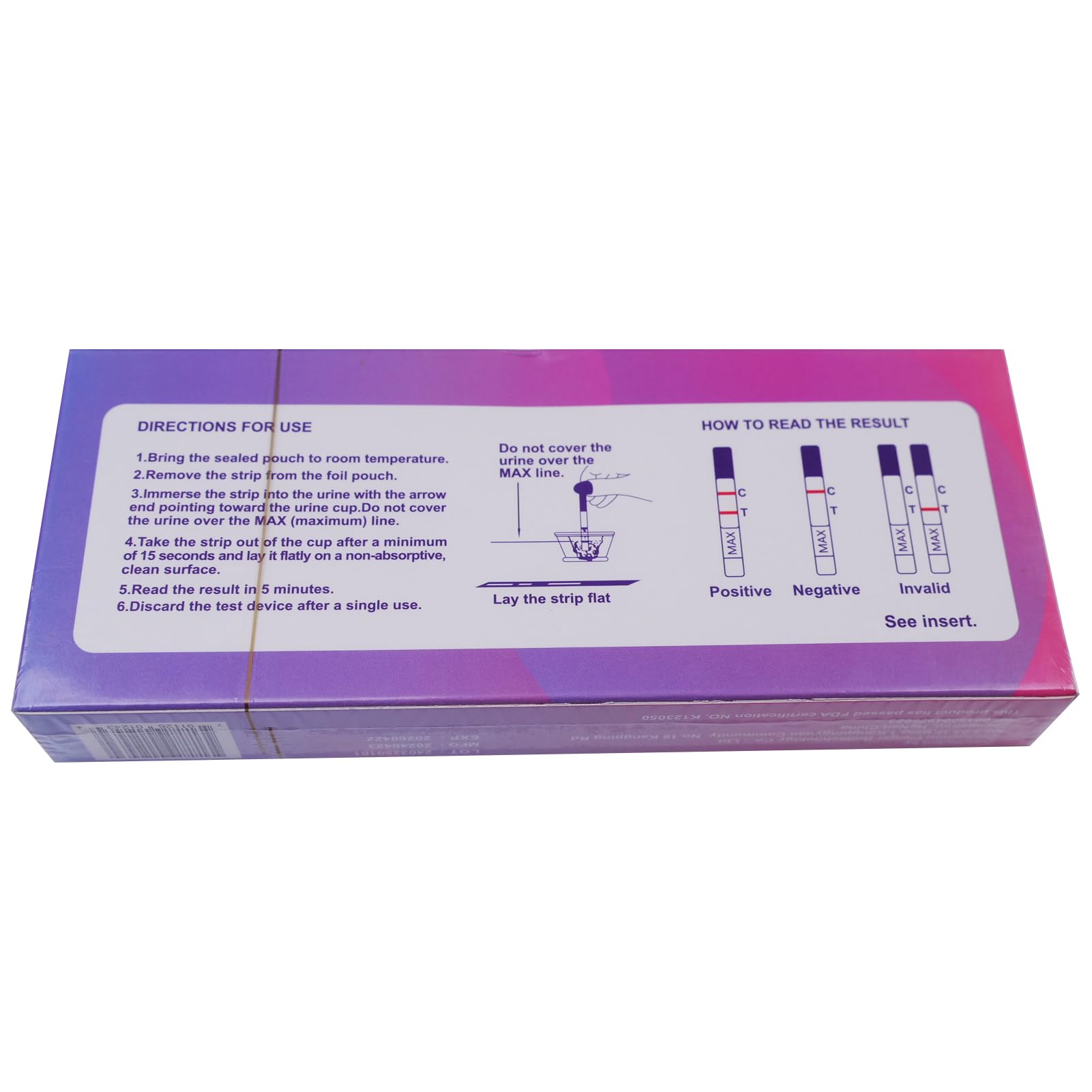 Bulk 5-pack box of OMGWYSIWYG pregnancy test strips