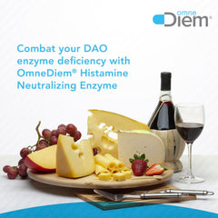 Omne Diem DAO 30,000 HDU capsules arranged for convenient pre-meal use.