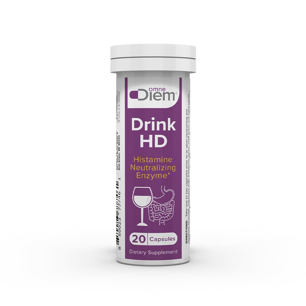 OmneDiem Drink HD bottle label on white background