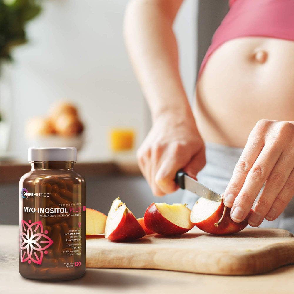 Product packaging and bottle on a clean background